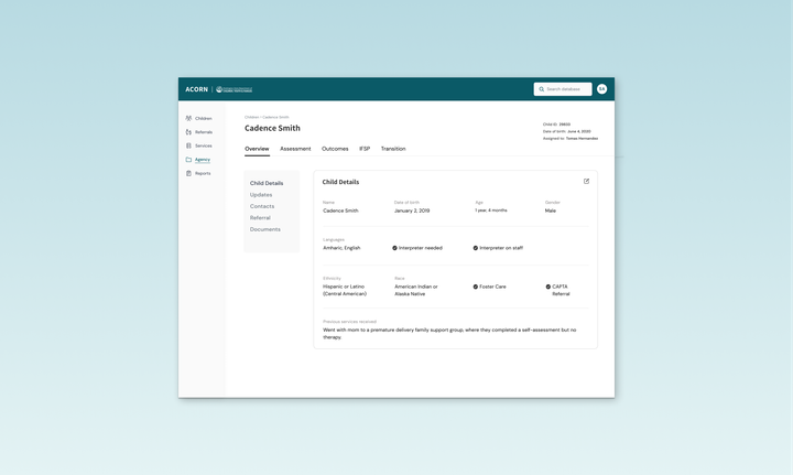 Case management for early childhood